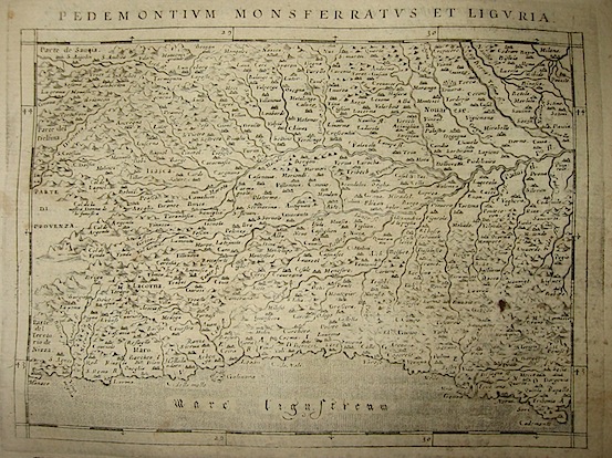 Magini Giovanni Antonio Pedemontium Monsferratus et Liguria 1620 Padova 